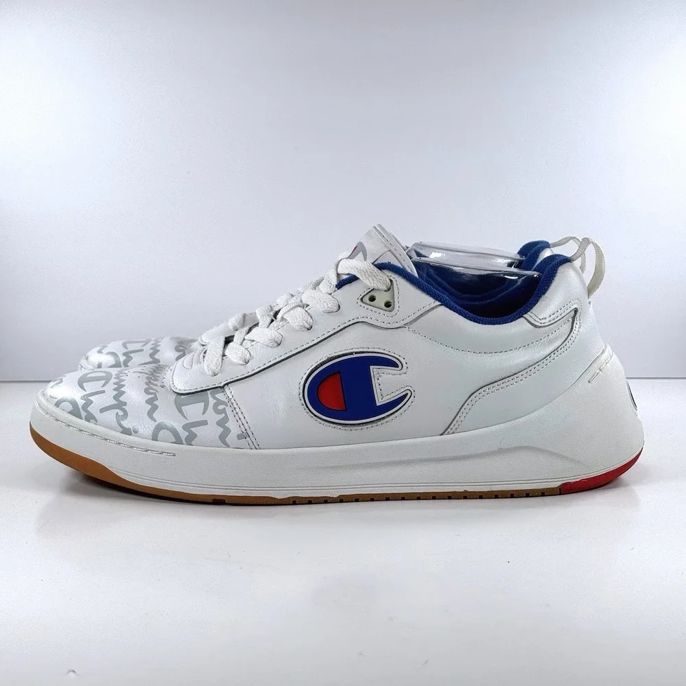 Champion Super C Court Low Print White Shoes Logo Print Limited Men's‎ Size 12